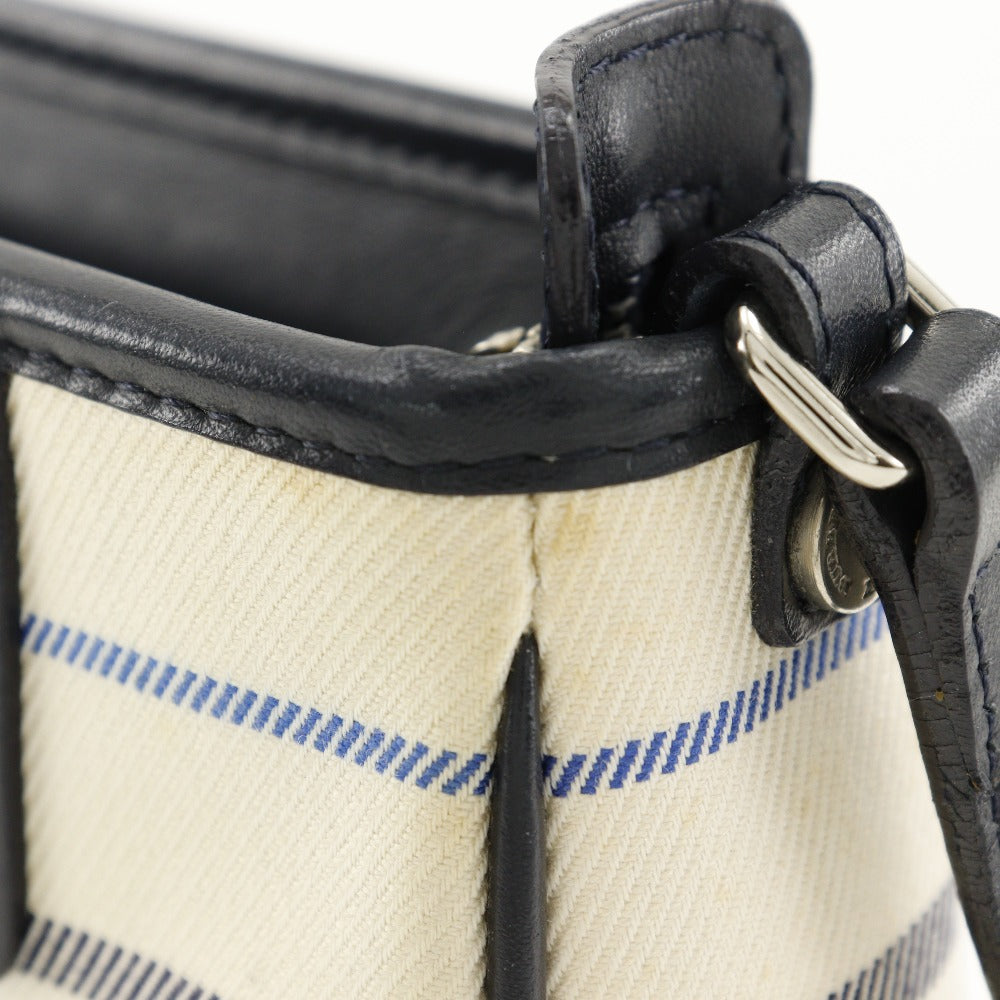 BURBERRY Shoulder Bag canvas off white one belt