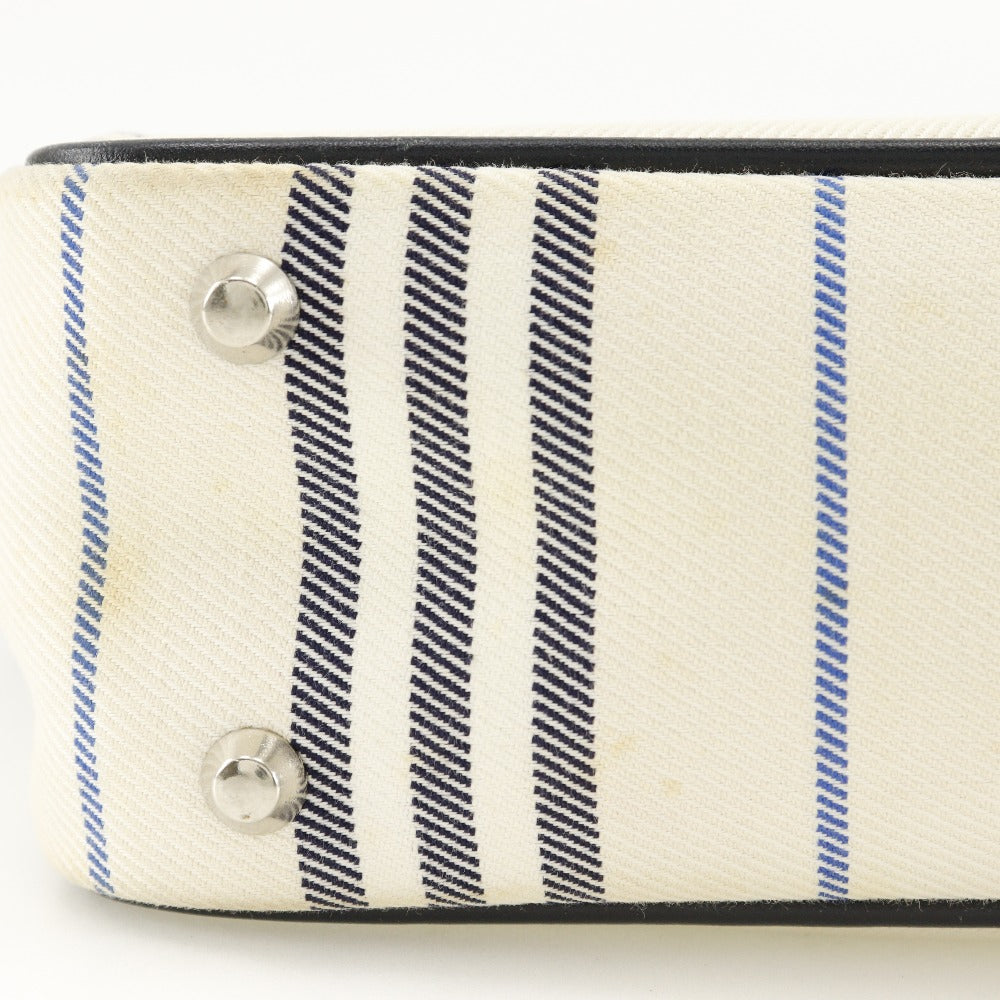 BURBERRY Shoulder Bag canvas off white one belt
