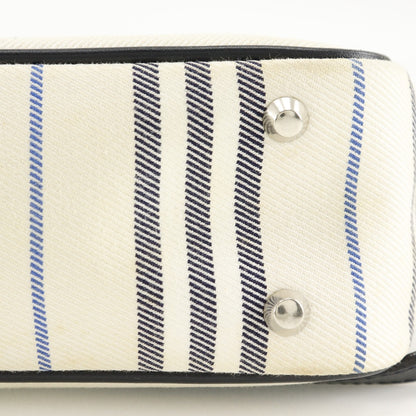 BURBERRY Shoulder Bag canvas off white one belt