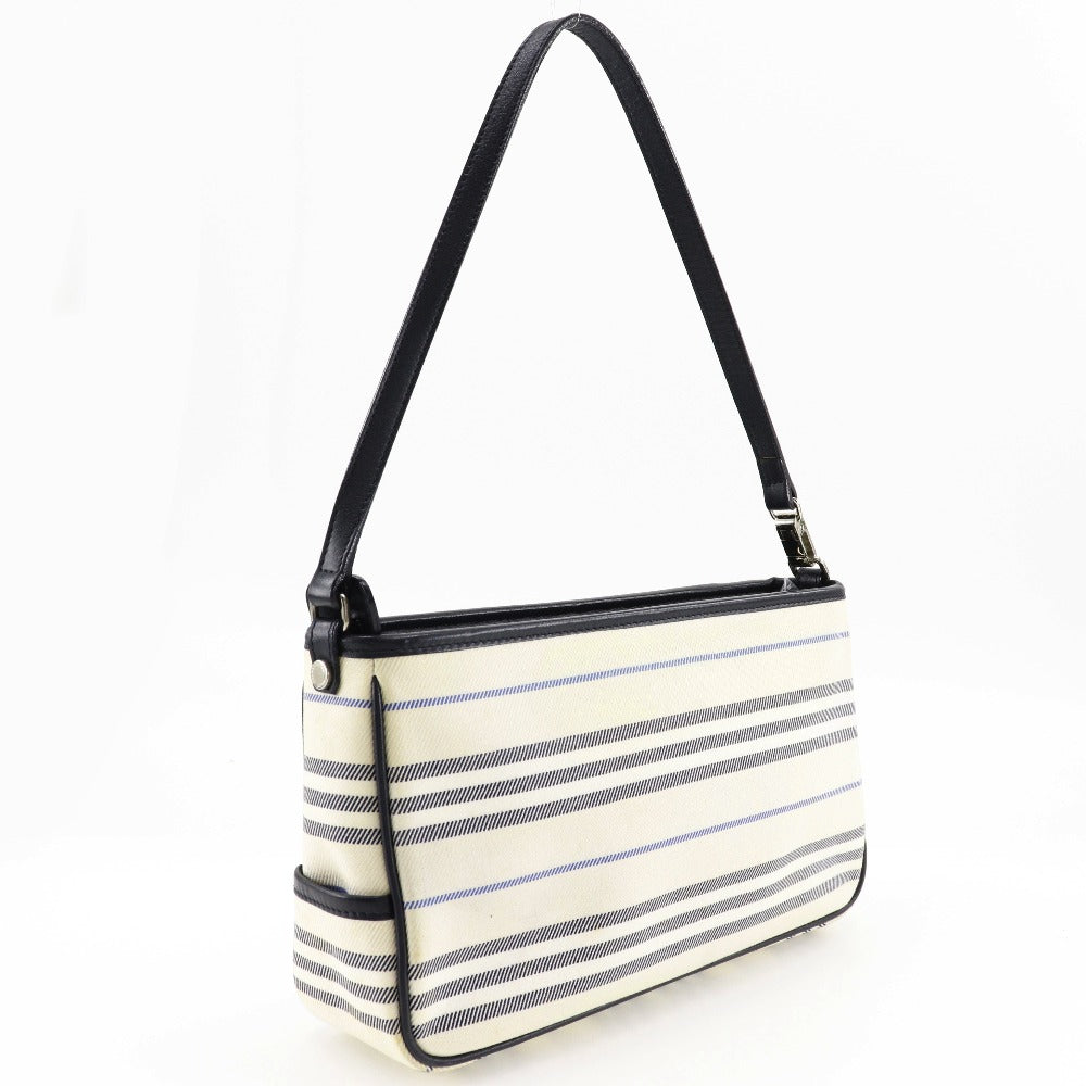 BURBERRY Shoulder Bag canvas off white one belt
