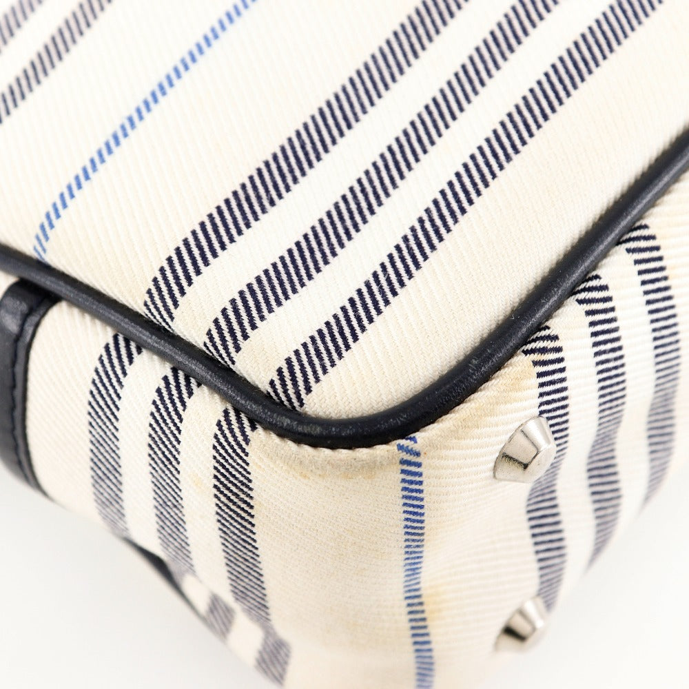 BURBERRY Shoulder Bag canvas off white one belt