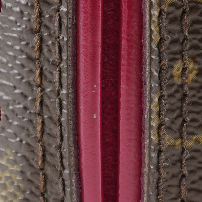 LOUIS VUITTON Bifold Wallet M95188 Monogram canvas Brown / Pink Monogram Perfo Compact zip
