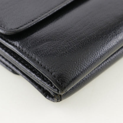 CHANEL Bifold Wallet A13456 Calfskin black W Hook Wallet  COCO Mark