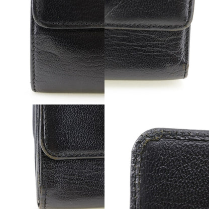 CHANEL Bifold Wallet A13456 Calfskin black W Hook Wallet  COCO Mark