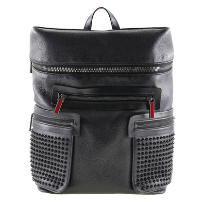 Christian Louboutin Backpack 1165002 Calfskin black Apolbi Spike studs mens Used Authentic