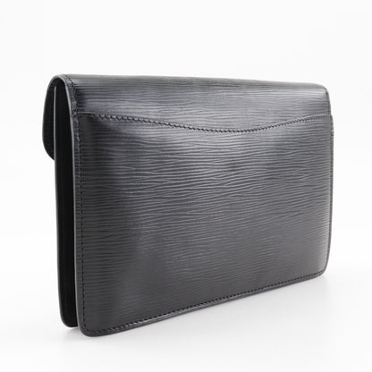 LOUIS VUITTON Clutch bag M52662 Epi Leather black business bag Montaigne 23