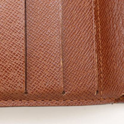LOUIS VUITTON Bifold Wallet M61667 Monogram canvas Brown Compact zip
