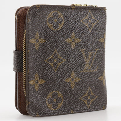 LOUIS VUITTON Bifold Wallet M61667 Monogram canvas Brown Compact zip