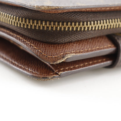 LOUIS VUITTON Bifold Wallet M61667 Monogram canvas Brown Compact zip