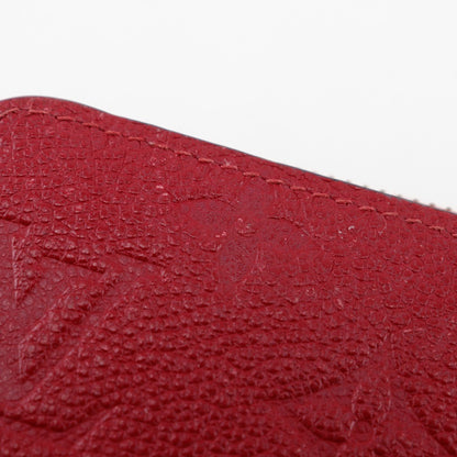 LOUIS VUITTON Long Wallet Purse M60737 Monogram Ann Platt Red Zippy wallet