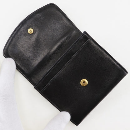 CHANEL Coin case lambskin black vintage COCO Mark
