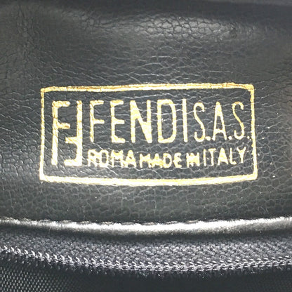 FENDI Shoulder Bag PVC / Leather Khaki x Brown type Zucchino ZuccaPattern logoPattern pochette Vintage old