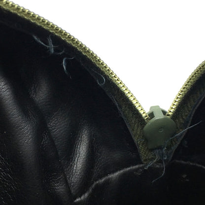 FENDI Shoulder Bag PVC / Leather Khaki x Brown type Zucchino ZuccaPattern logoPattern pochette Vintage old