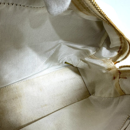 CHANEL Handbag Caviar skin white CC COCO Mark Boston Duffel bag Women Used Authentic