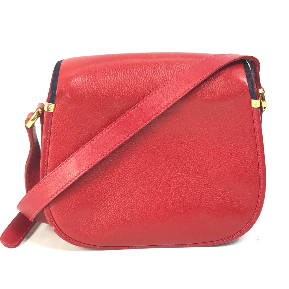 GUCCI Shoulder Bag 007.261.0107 leather Red Old Gucci Interlocking G