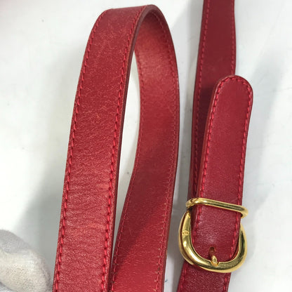 GUCCI Shoulder Bag 007.261.0107 leather Red Old Gucci Interlocking G
