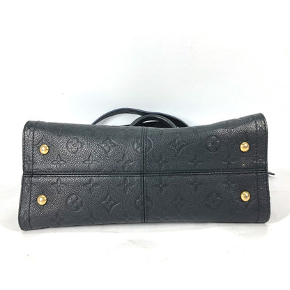 LOUIS VUITTON Handbag M54196 Monogram Ann Platt Leather Navy Monogram Ann Platt Three PM Women Used Authentic