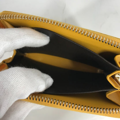 GUCCI Coin case 255452 enamel yellow Sima line Micro Guccisima