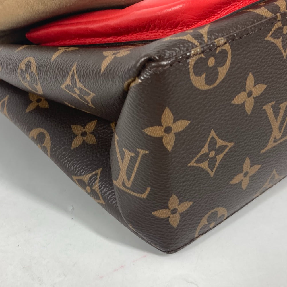 LOUIS VUITTON Handbag M44286 Monogram canvas, leather Red Monogram Marignan Women Used Authentic