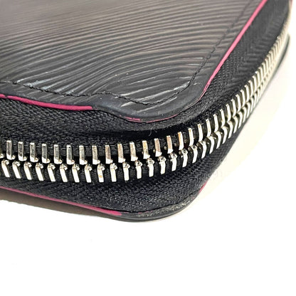 LOUIS VUITTON Long Wallet Purse M64838 Epi Leather black Epi Zippy wallet Women Used Authentic