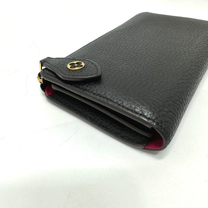 LOUIS VUITTON Long Wallet Purse M63102 Taurillon Clemence Leather black Portefeuille comet