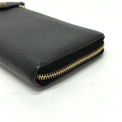 LOUIS VUITTON Long Wallet Purse M63102 Taurillon Clemence Leather black Portefeuille comet