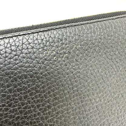 LOUIS VUITTON Long Wallet Purse M63102 Taurillon Clemence Leather black Portefeuille comet Women Used Authentic
