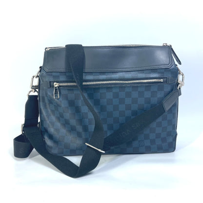 LOUIS VUITTON Shoulder Bag N41348 Damier Cobalt Canvas Navy Damier Cobalt Messenger Greenwich mens Used Authentic
