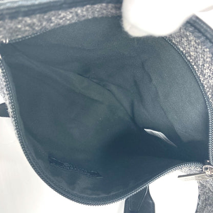 BURBERRY Sling bag Wool, Leather Gray type Black label Waist bag