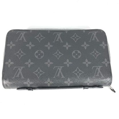 LOUIS VUITTON Long Wallet Purse M61698 Monogram Eclipse Canvas black Monogram Eclipse Zippy XL mens Used Authentic