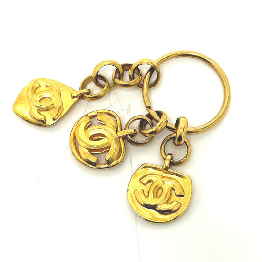 CHANEL charm Gold Plated gold COCO Mark vintage
