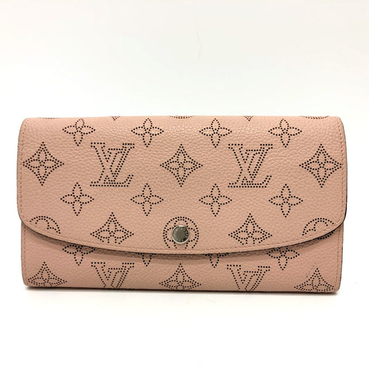 LOUIS VUITTON Long Wallet Purse M60145 Monogram Mahina pink Monogram Mahina Portefeuille Iris