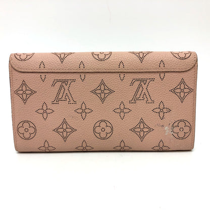 LOUIS VUITTON Long Wallet Purse M60145 Monogram Mahina pink Monogram Mahina Portefeuille Iris