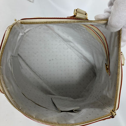 LOUIS VUITTON Handbag M91874 Suhari leather white Suhari LockitMM Women Used Authentic