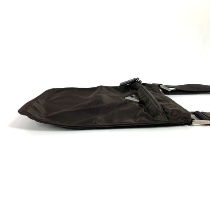 PRADA Shoulder Bag BT7372 Nylon Brown Triangle logo plate