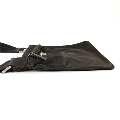 PRADA Shoulder Bag BT7372 Nylon Brown Triangle logo plate