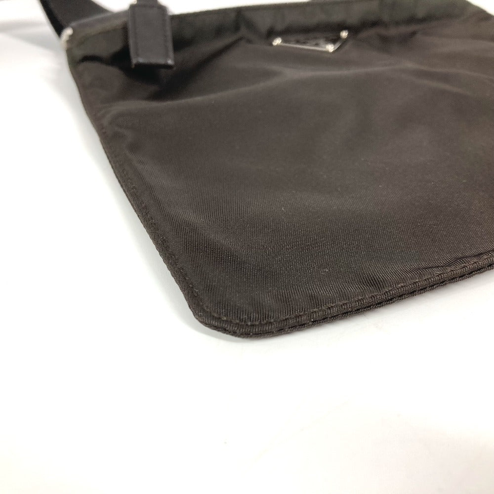 PRADA Shoulder Bag BT7372 Nylon Brown Triangle logo plate