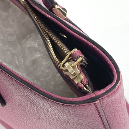 GUCCI Shoulder Bag 388561 leather purple With GG charm Interlocking G
