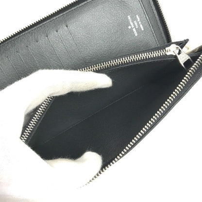 LOUIS VUITTON Long Wallet Purse N61253 Damier Grafitto Canvas black Damier Graphite Karakoram Zippy Wallet Vertical