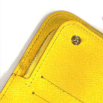 LOUIS VUITTON Long Wallet Purse M93750 Monogram multicolor canvas yellow Monogram multicolor Portefeuille Ansolit