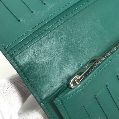 LOUIS VUITTON Long Wallet Purse M82279 leather green LV Aerogram Portefeuille Blaza NM