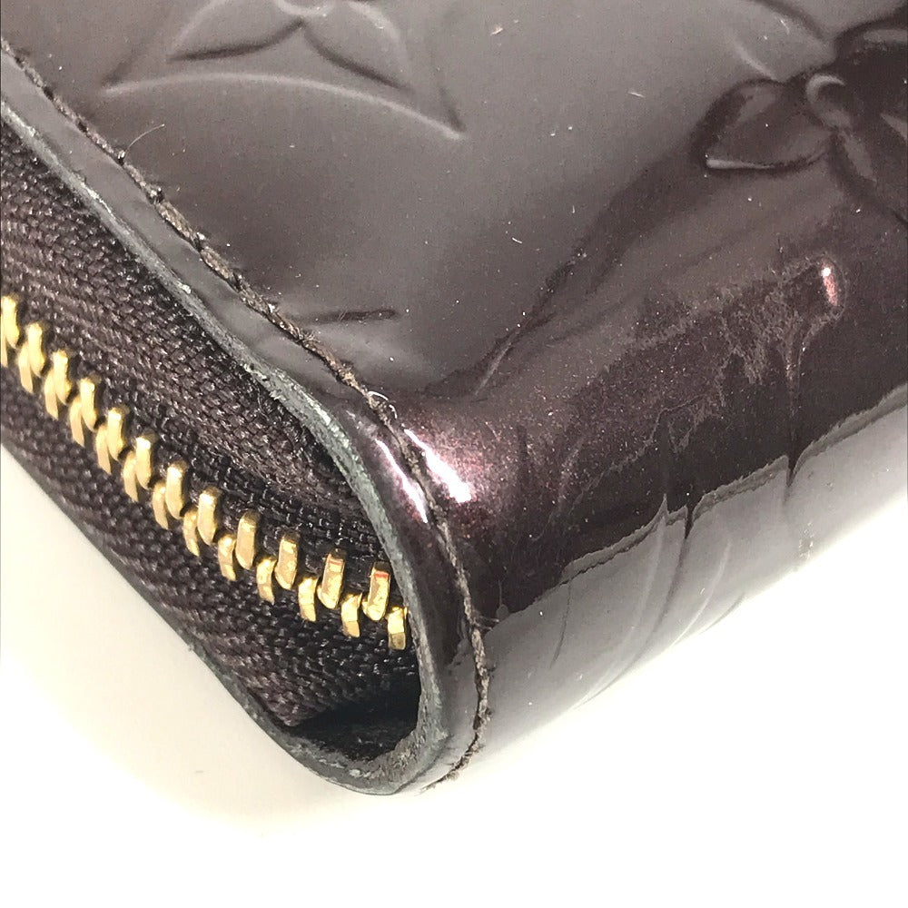 LOUIS VUITTON Long Wallet Purse M93522 Monogram Vernis Canvas purple Monogram Vernis Zippy wallet