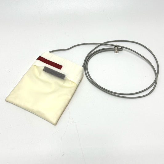 PRADA Shoulder Bag Nylon white Sports logo