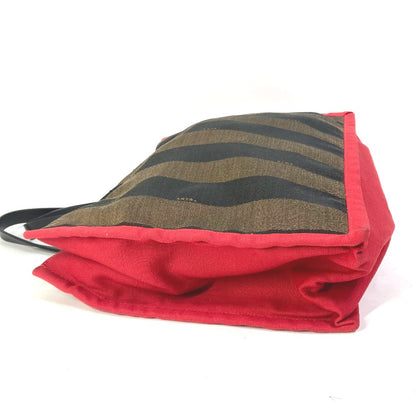 FENDI Tote Bag 8BH252 Leather / canvas Brown Shoulder Bag Shoulder Bag Pecan