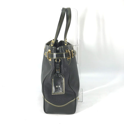LOUIS VUITTON Handbag M95650 Suhari leather black Suhari Majesty Women Used Authentic