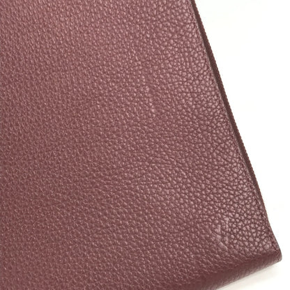 LOUIS VUITTON Clutch bag M53217 Taurillon Clemence Leather Brown Pochette Jules GM