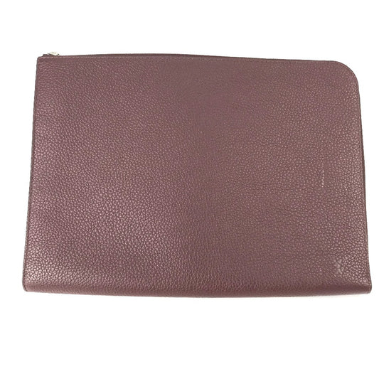 LOUIS VUITTON Clutch bag M53217 Taurillon Clemence Leather Brown Pochette Jules GM