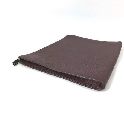 LOUIS VUITTON Clutch bag M53217 Taurillon Clemence Leather Brown Pochette Jules GM