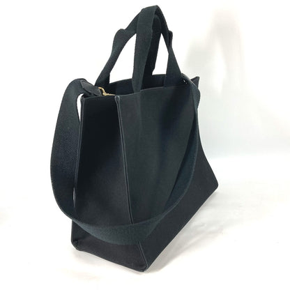 FENDI Shoulder Bag 8BH395 canvas black VERSACE collaboration FENDACE FENDACE Women Used Authentic