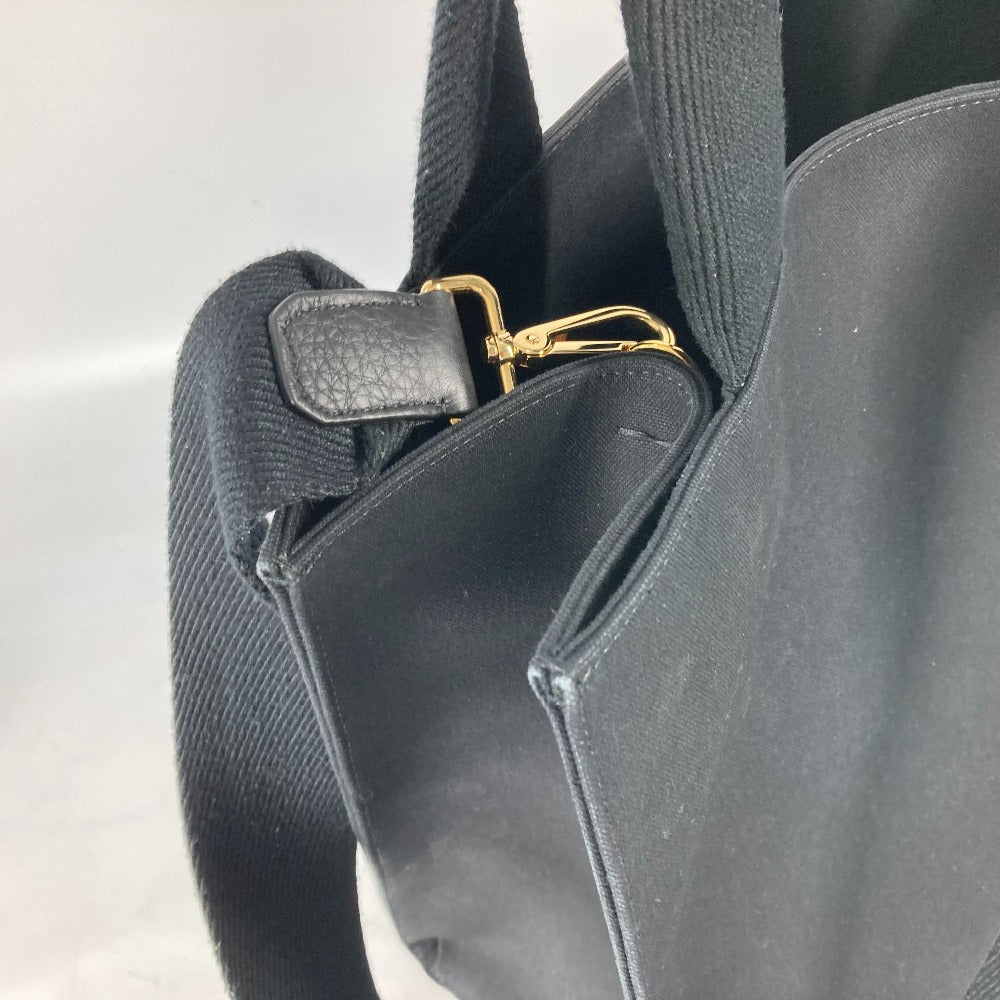 FENDI Shoulder Bag 8BH395 canvas black VERSACE collaboration FENDACE FENDACE Women Used Authentic